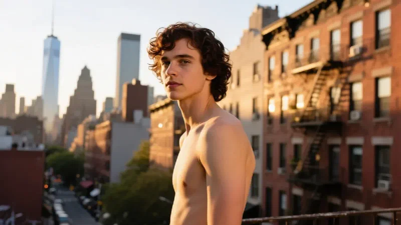 Ilustración de Timothée Chalamet