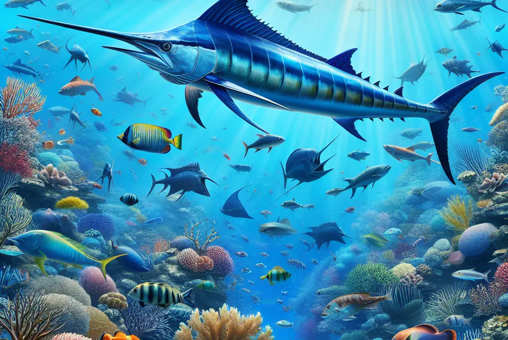 ¿Dónde vive el pez marlin?