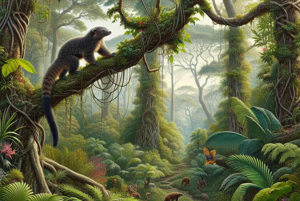 ¿Dónde vive el binturong? ¿Dónde vive el binturong?